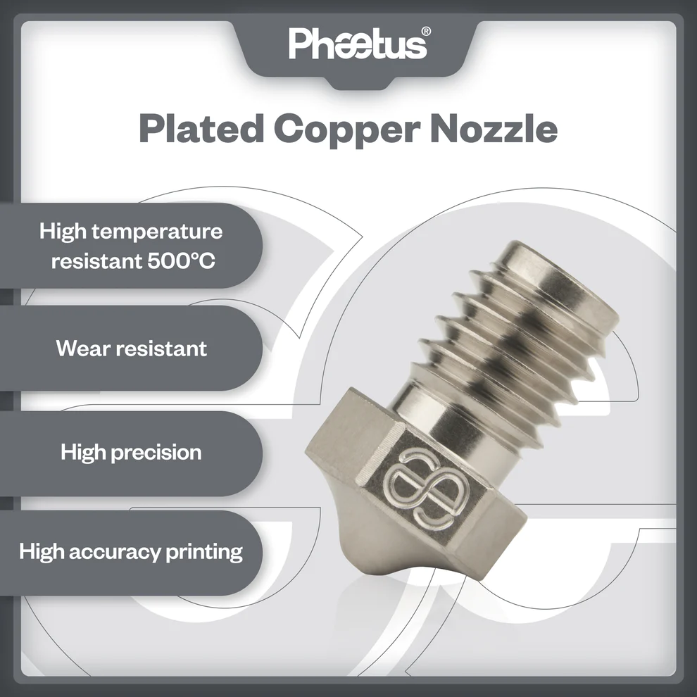 Phaetus Plated Copper Nozzle 1.75mm